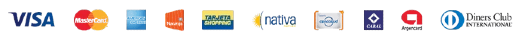Visa, Mastercard, American Express, Tarjeta Naranja, Nativa, Tarjeta Shopping, Cencosud, Cabal, Argencard