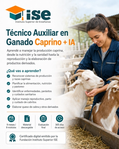 Técnico Auxiliar en Ganado Caprino + IA