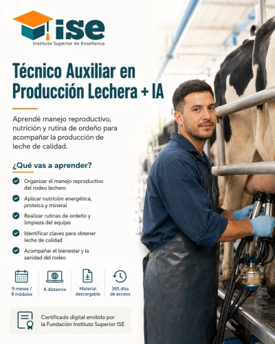 Técnico Auxiliar en Producción Lechera + IA