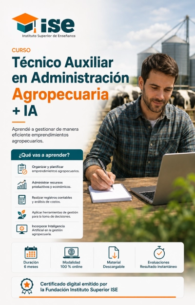 Técnico Auxiliar en  Administración Agropecuaria + IA