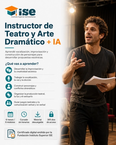 Instructor de Teatro y Arte Dramático + IA