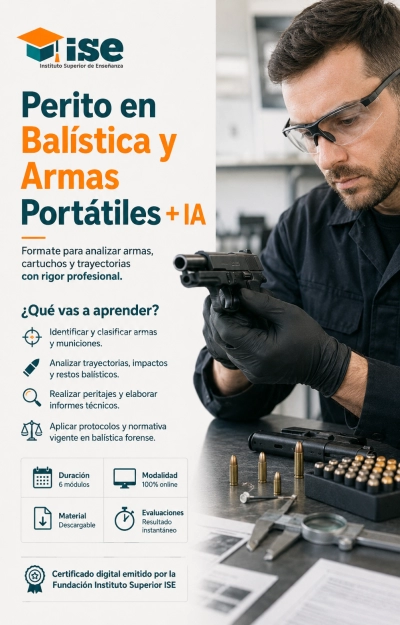 Perito en Balística y Armas Portátiles + IA